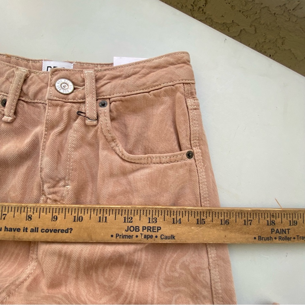 NWT BDG Urban Outfitters Super High Waist Puddle Wide Leg Pink Jeans, 25 0 24 00 - Picture 5 of 13
